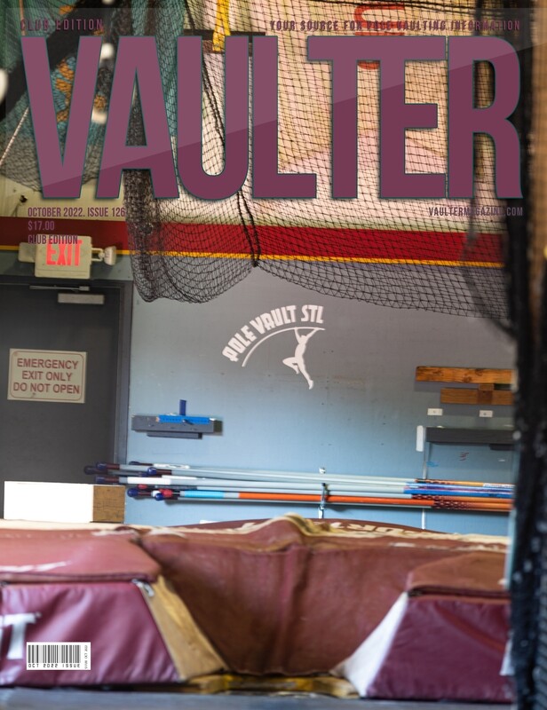 October 2022 Pole vault St. Louis Issue of Vaulter Magazine - Poster