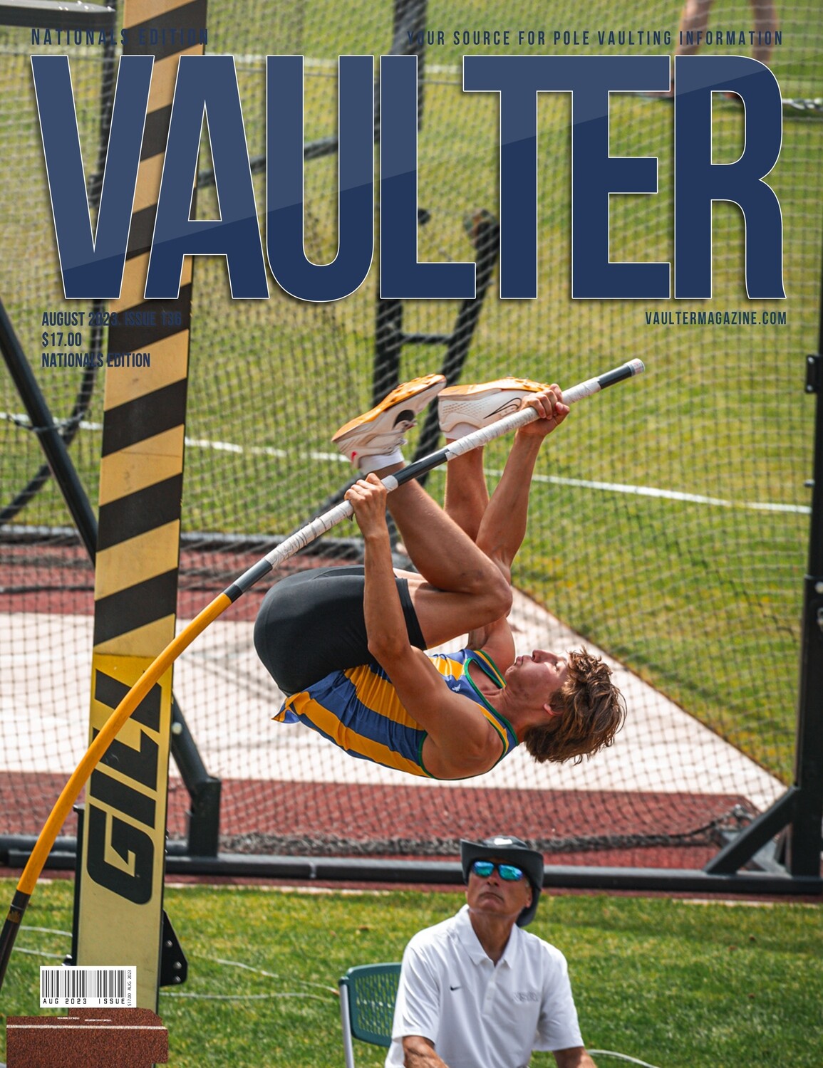 August 2023High School Nationals Pole Vault  Issue of Vaulter Magazine U.S. Standard Mail
