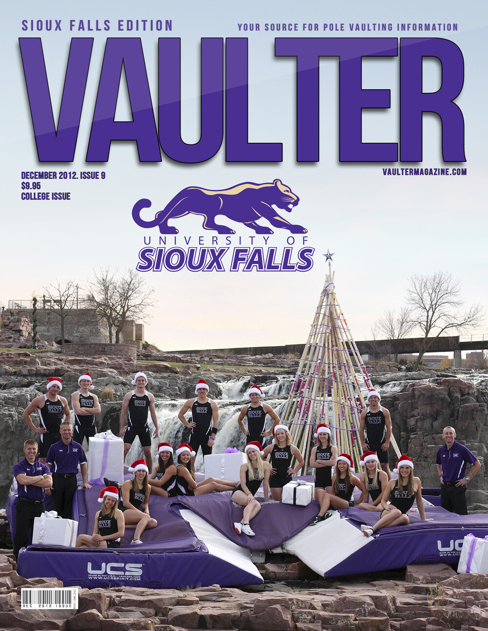 2012 December Sioux Falls Pole Vault  Issue of Vaulter Magazine U.S. Standard Mail