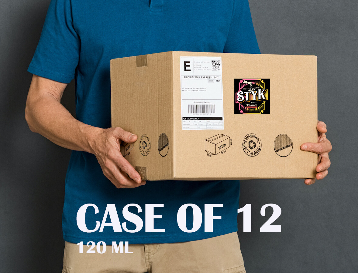 Case of 12 - STYK Sticky Grip Spray by Vaulter Magazine 120ml - Free Logo or Name Added to Bottles