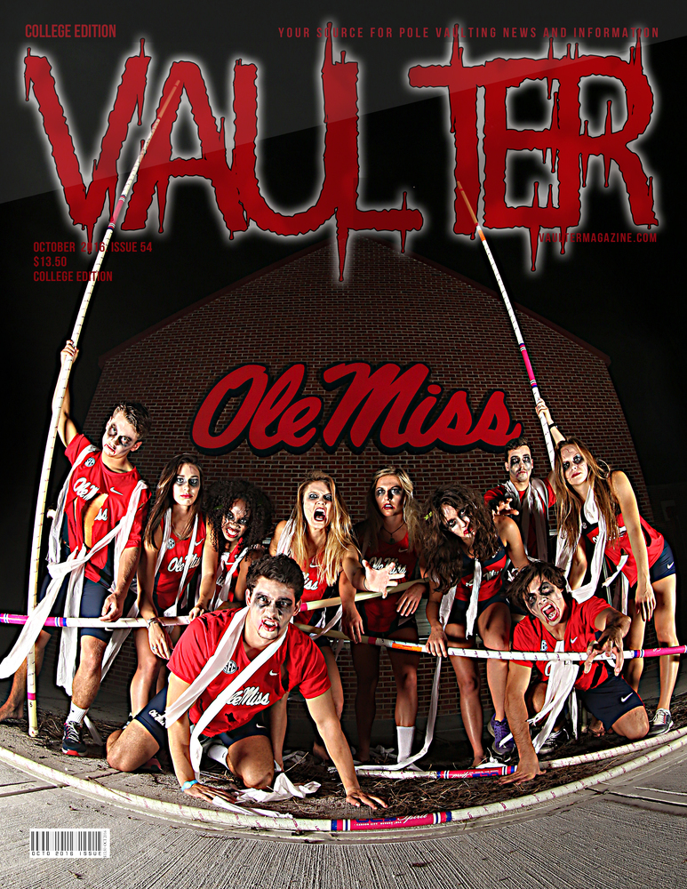 12&quot; x 18&quot; Ole Miss Cover of Vaulter Magazine October 2016