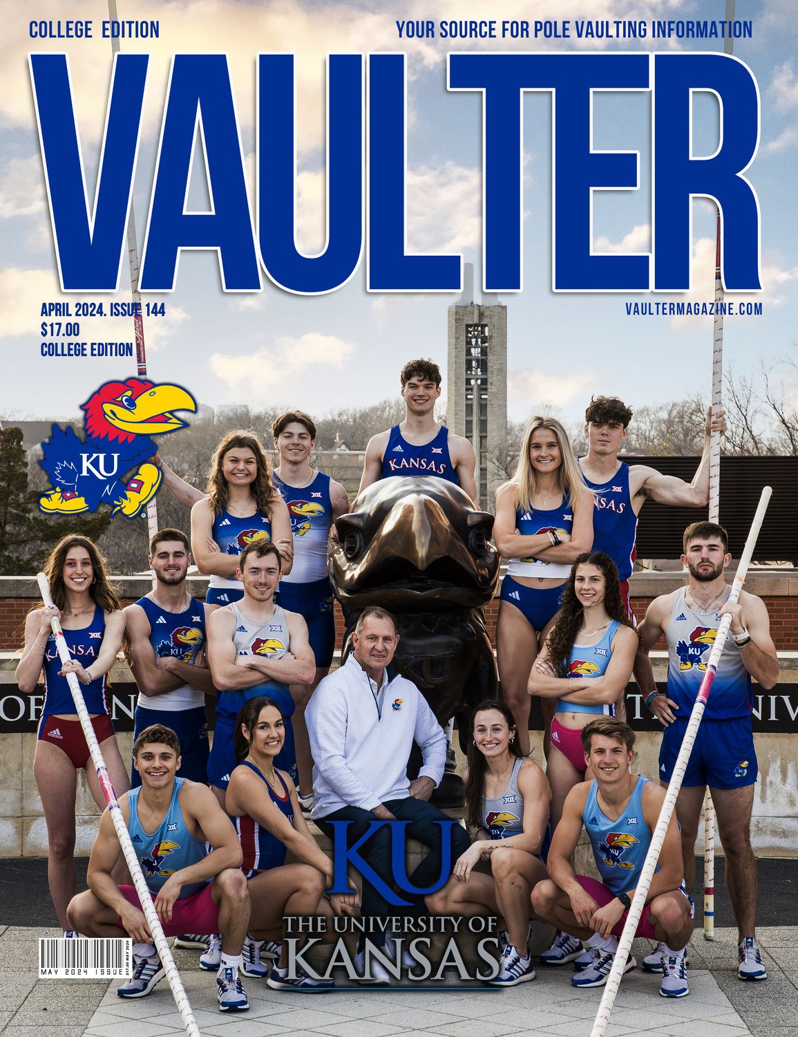 May 2024 University of Kansas  Issue of Vaulter Magazine - Digital Download