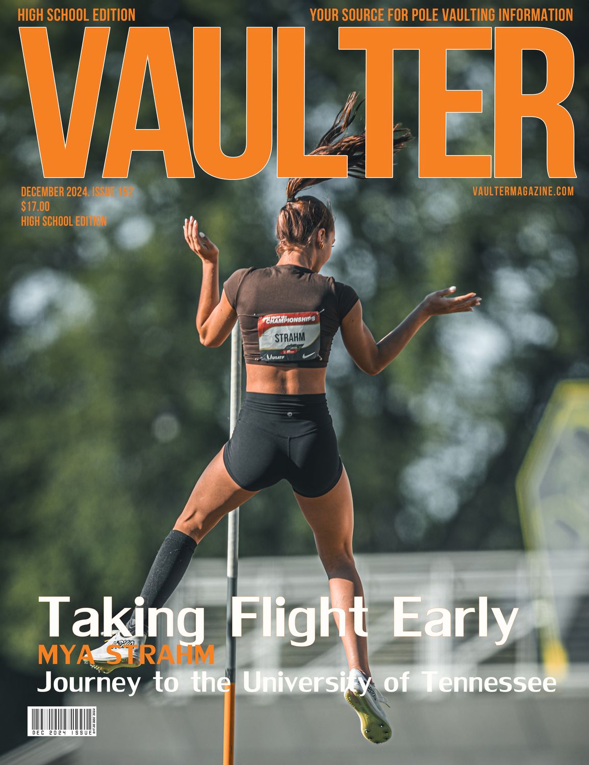 December 2024 Mya Strahm issue of Vaulter Magazine Issue of Vaulter Magazine - Poster
