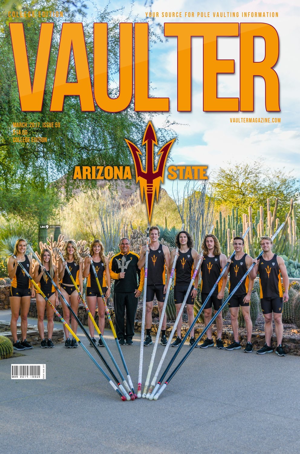 Arizona State University Cover of Vaulter Magazine USPS Only