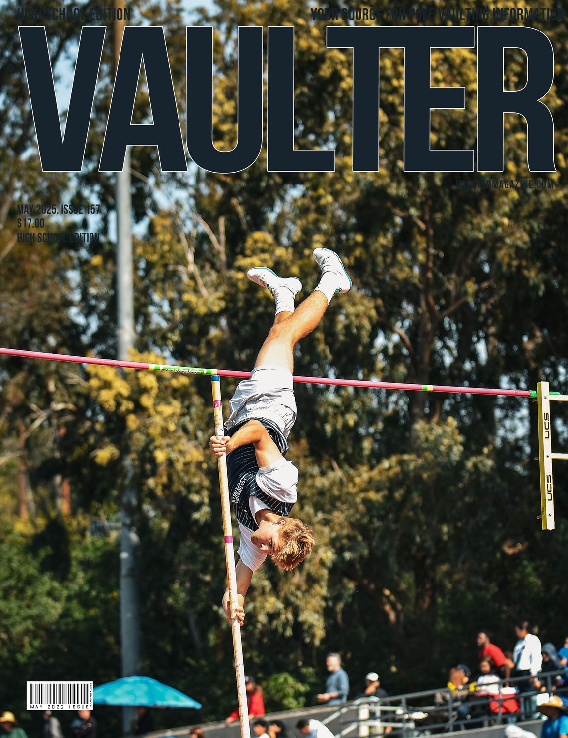 May 2025 Dylan Yarbrough issue of Vaulter Magazine U.S. Standard Mail