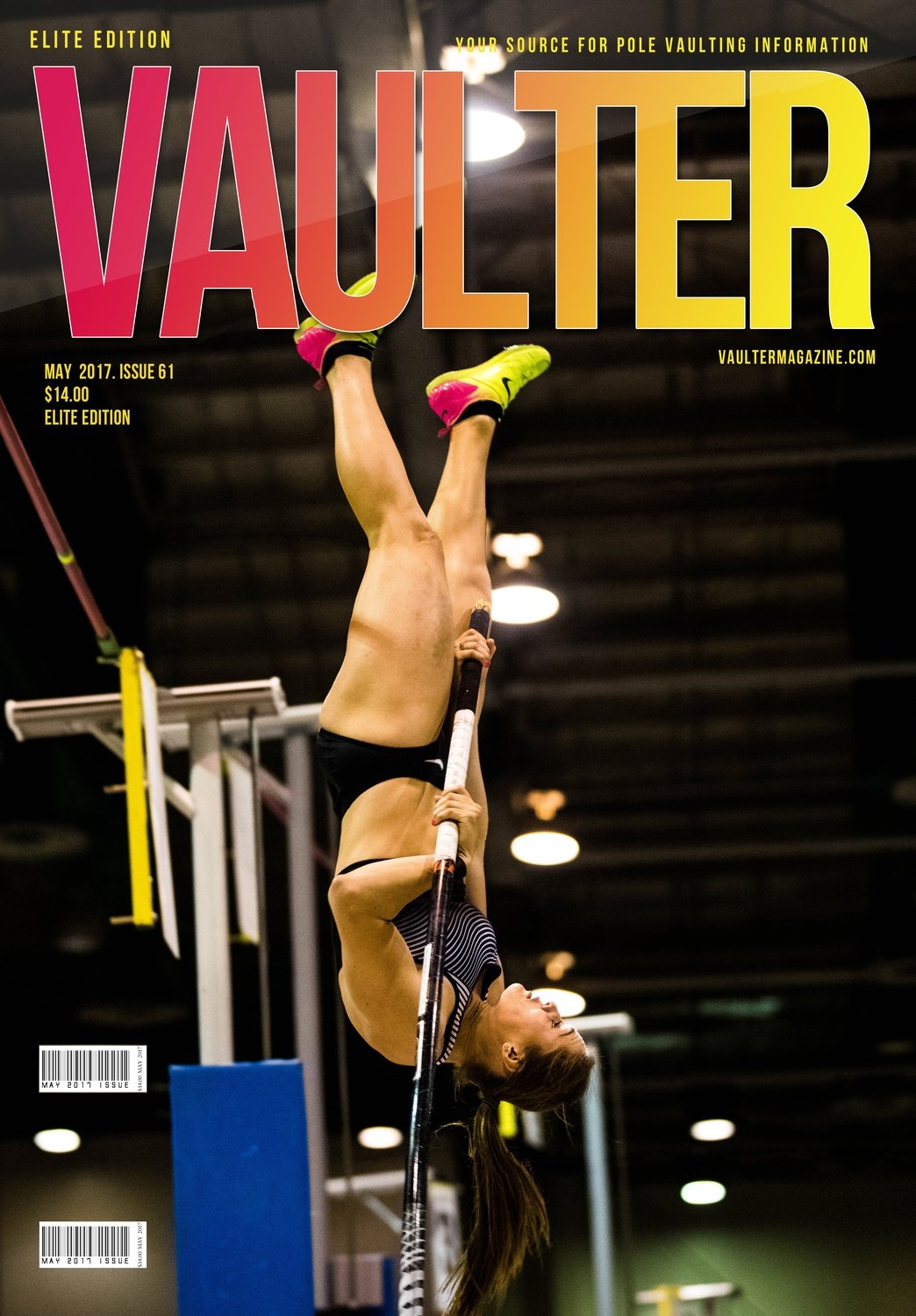 Alysha Newman Cover of Vaulter Magazine May 2017