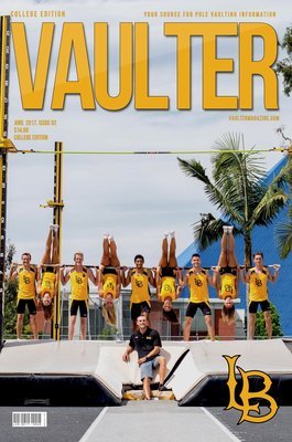 Long Beach State University Cover of Vaulter Magazine June 2017