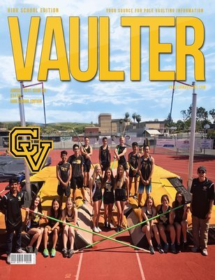 2017 Campo High School​ Cover August Cover of Vaulter Magazine