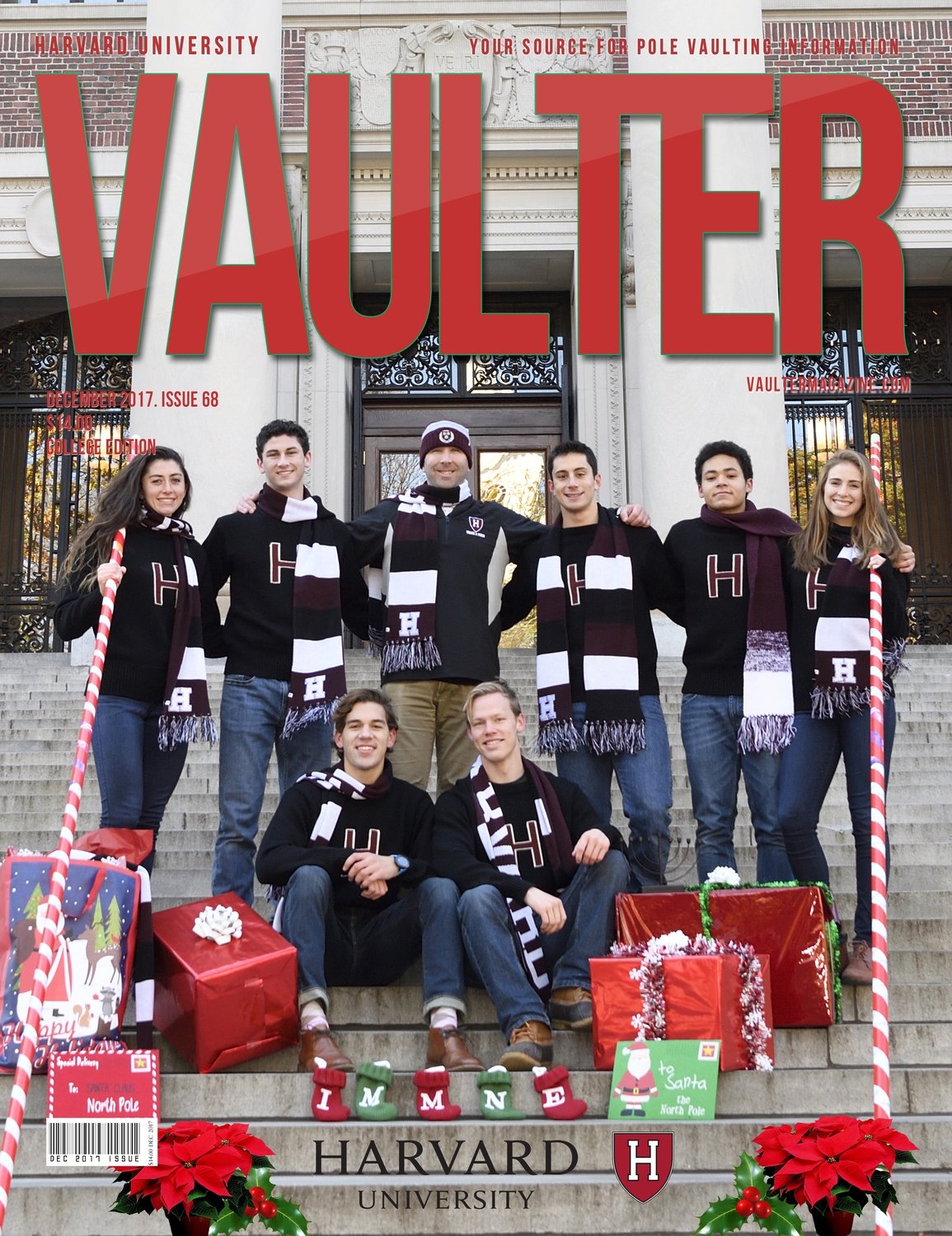 December 2017 Harvard University Issue of Vaulter Magazine Cover USPS Mail