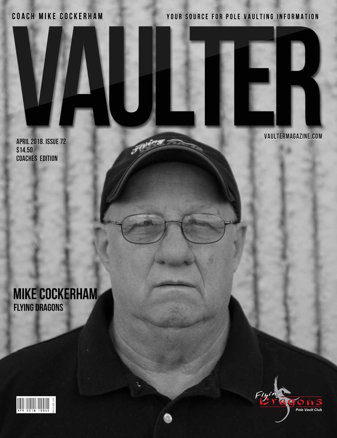 April 2018 Coach Mike Cockerham Issue of Vaulter Magazine Cover Issue of Vaulter Magazine Digital Download