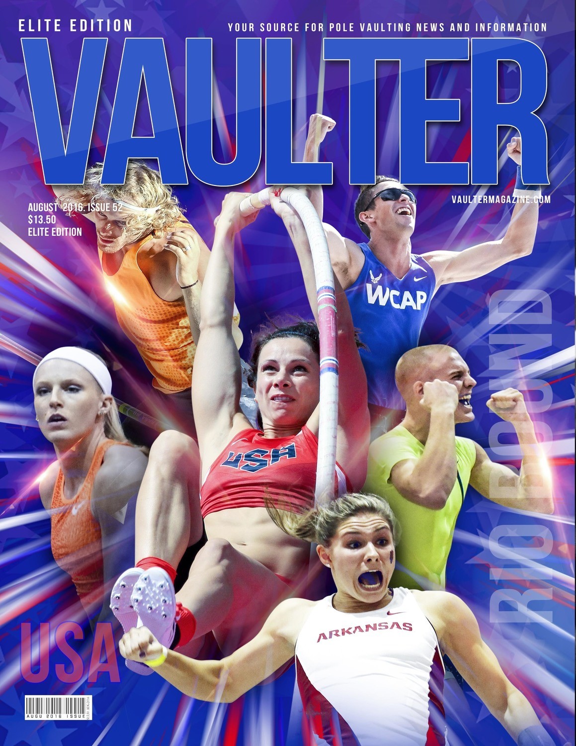 12&quot; x 18&quot; Olympic Trials Cover of Vaulter Magazine August 2016
