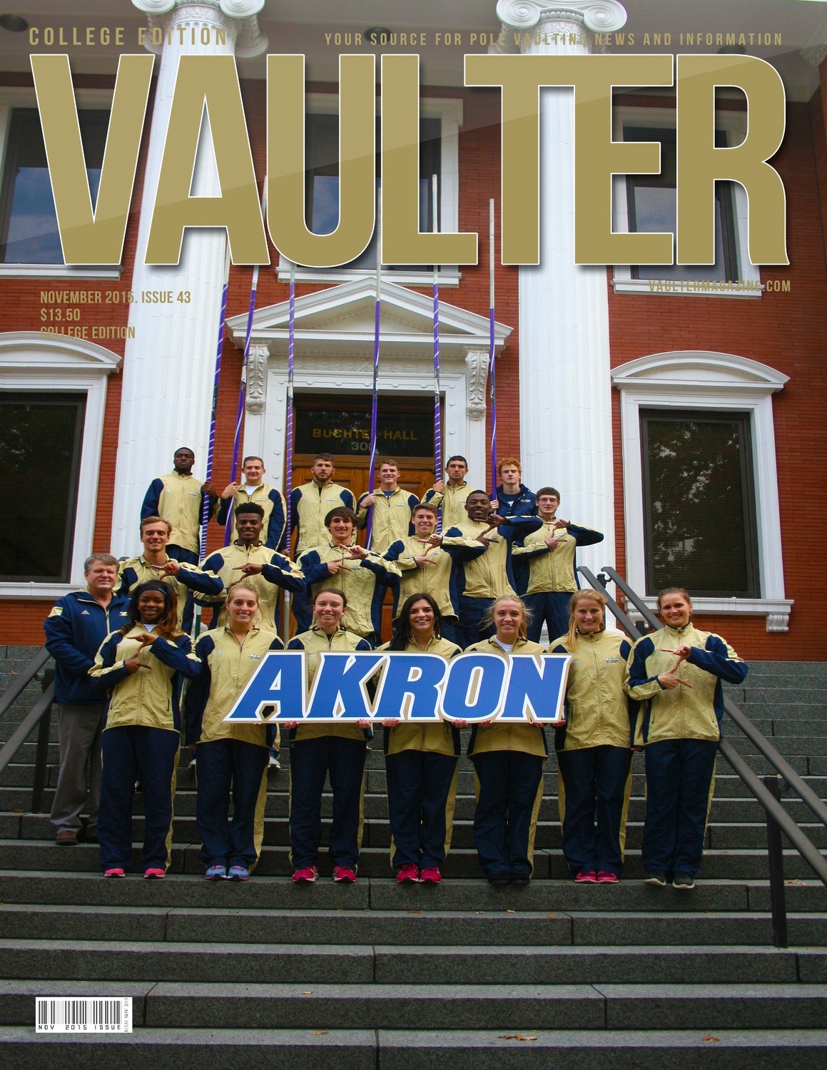 12&quot; x 18&quot; University of Akron Cover Poster of VAULTER