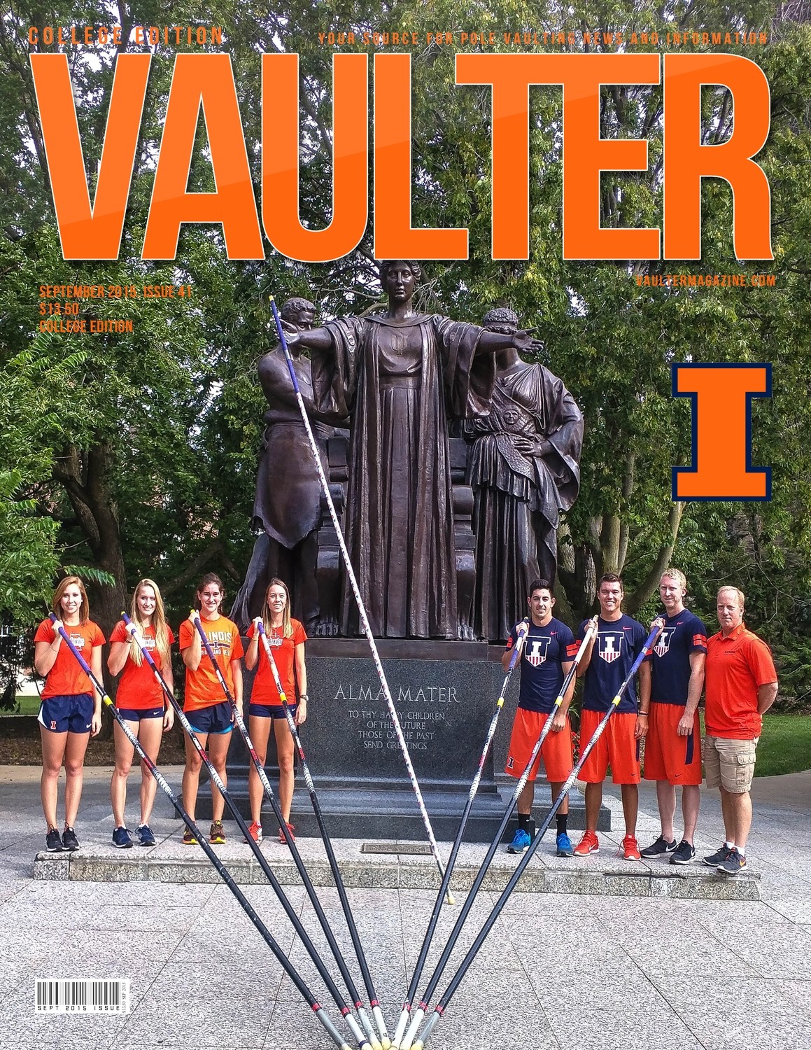 12&quot; x 18&quot; September 2015 University of Illinois Cover Poster of VAULTER