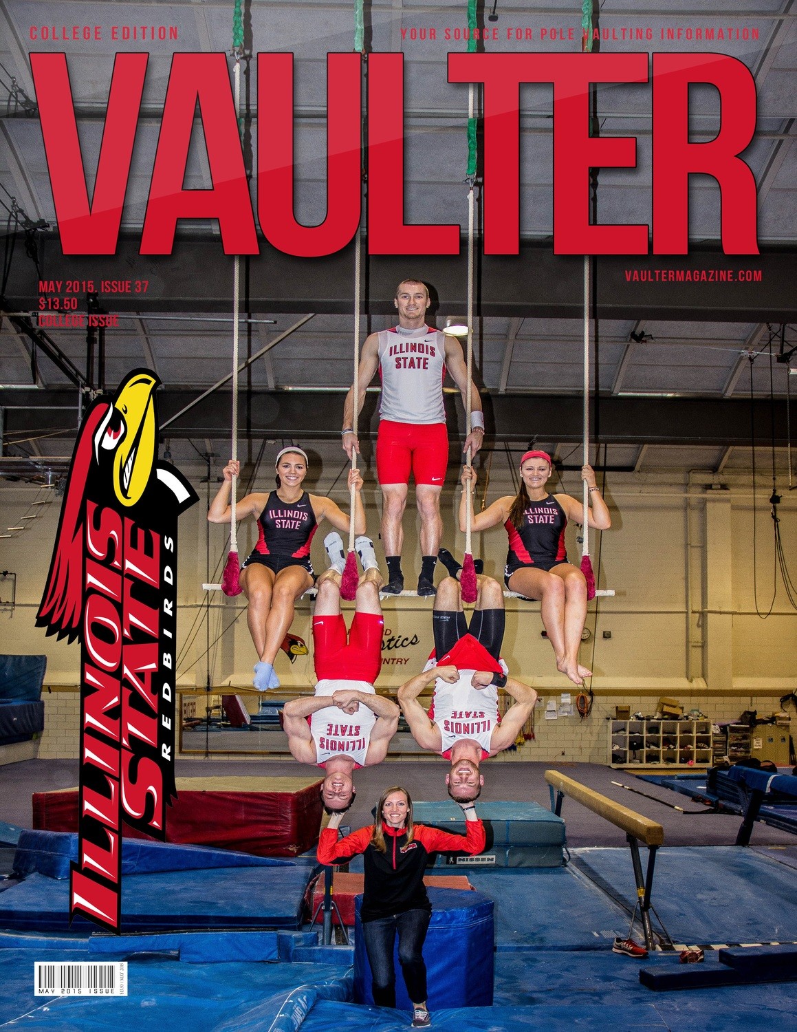 12&quot; x 18&quot; 2015 Illinois State University Cover Poster of VAULTER