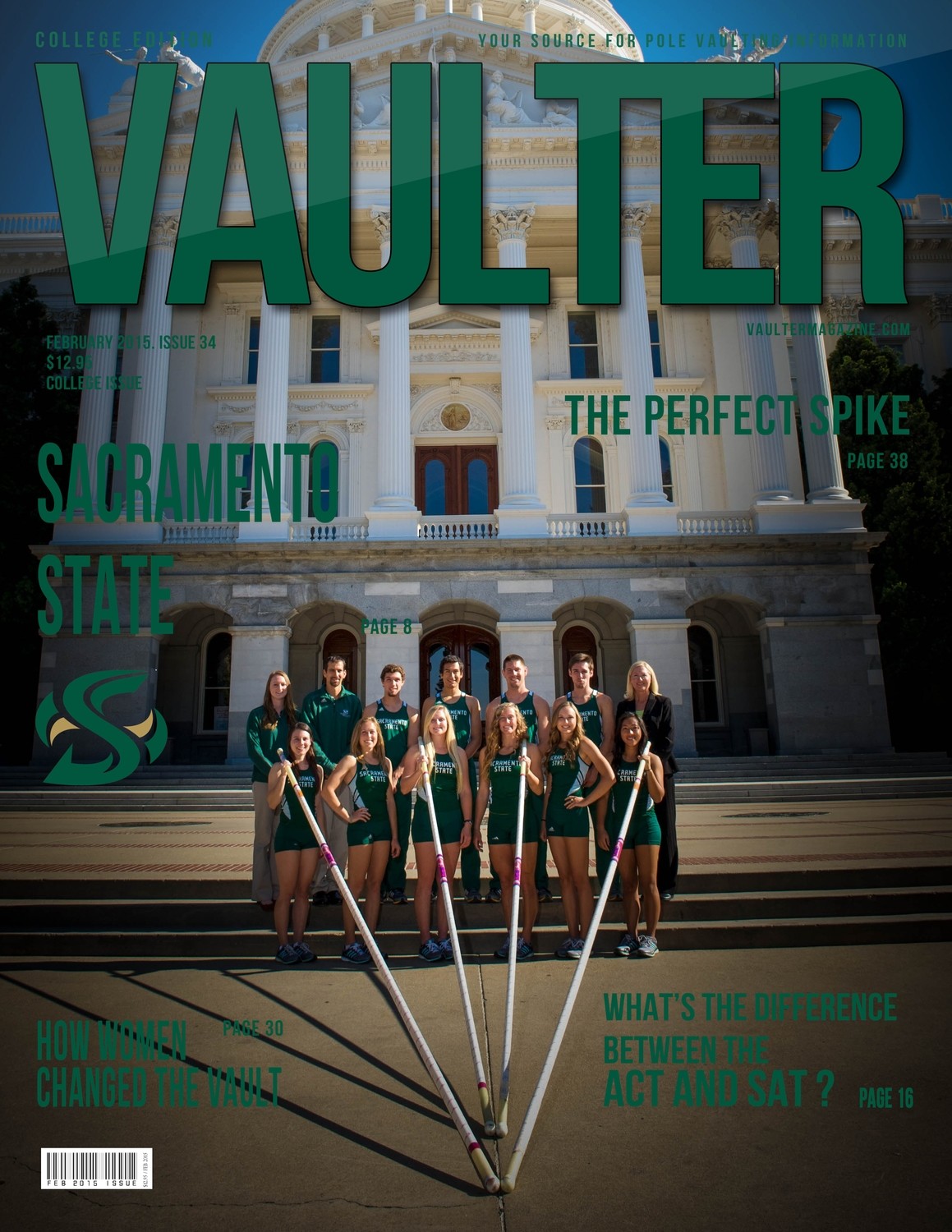 12&quot; x 18&quot; Poster of the Sacramento State University Cover of VAULTER