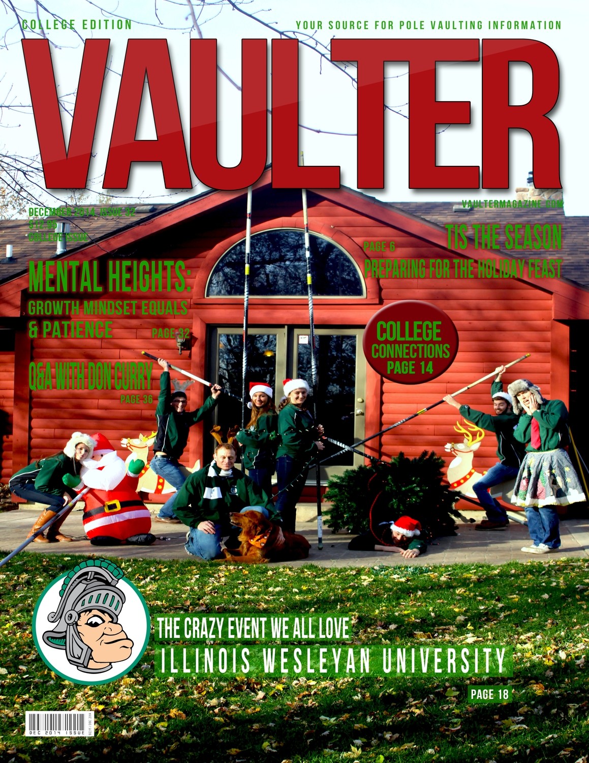 12&quot; x 18&quot; Poster of 2014  Illinois Wesleyan University Titans Cover of VAULTER