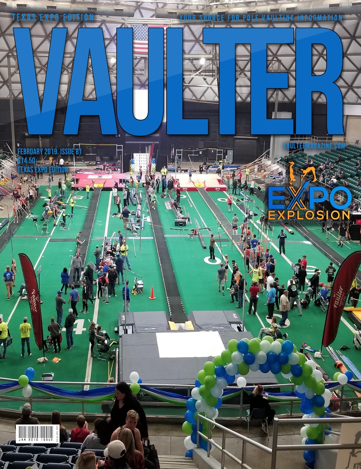 February 2019 Texas EXPO Issue of Vaulter Magazine Cover  - Poster