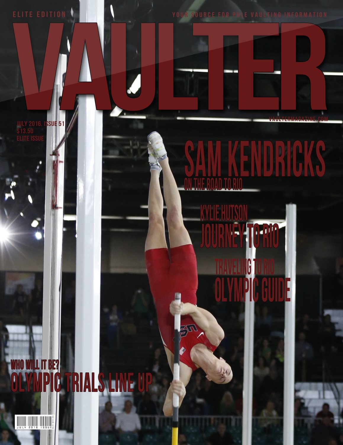Sam Kendricks Cover of Vaulter Magazine USPS Only