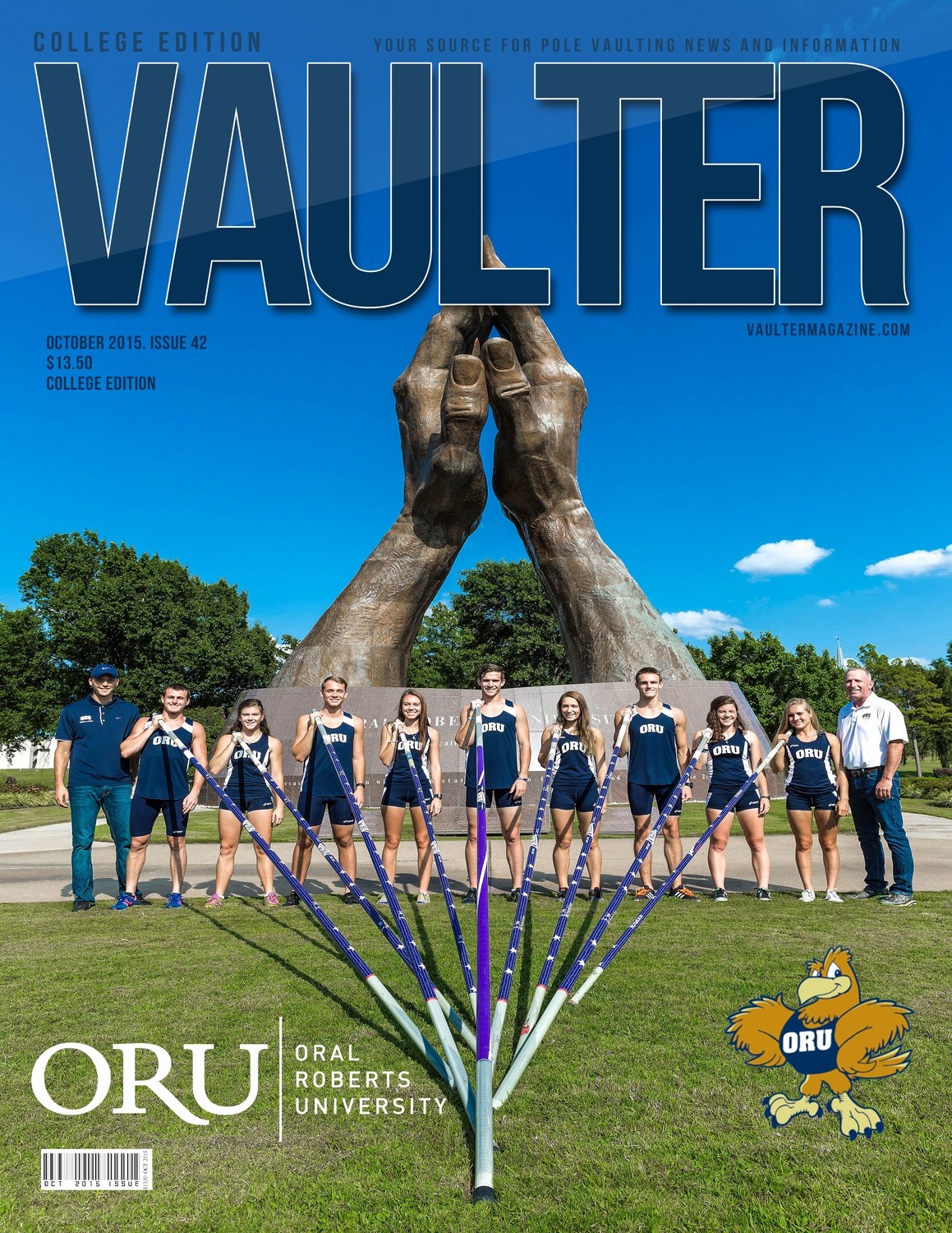 October 2015 Oral Roberts University Issue of VAULTER Magazine USPS First Class 