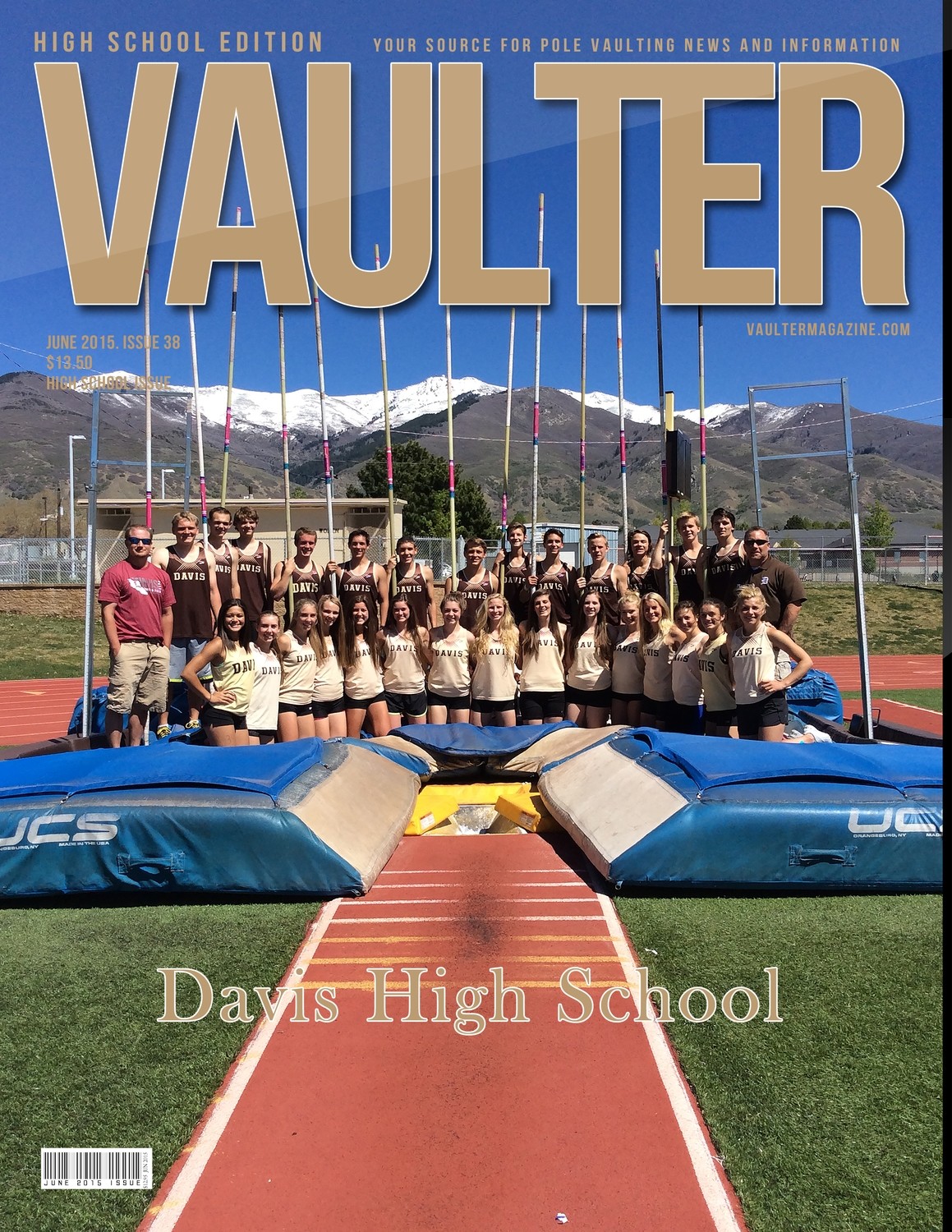 June 2015 Davis High School Issue of VAULTER Magazine USPS First Class 
