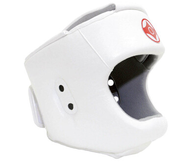 Шлем для каратэ с защитой верха головы (натуральная кожа)