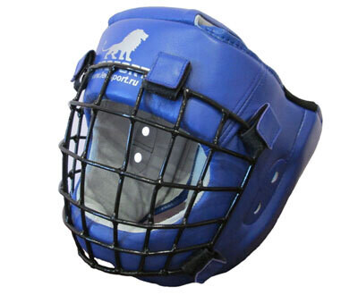 Шлем для рукопашного боя со съемной маской Атлант-1 (натуральная кожа)