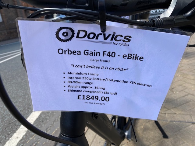 orbea gain f40 weight