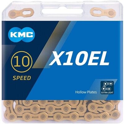KMC X10EL Gold 10-speed MTB/road bike chain