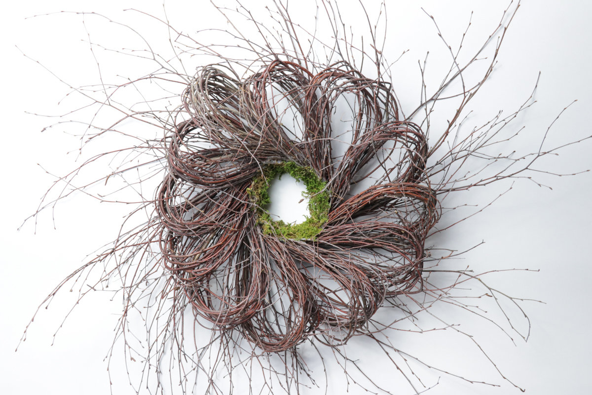Birch Flower Loop Wreath Case of 5