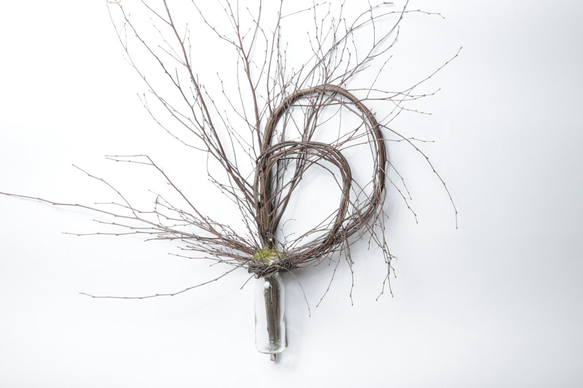 Birch Double Loop With Vase Case of 6
