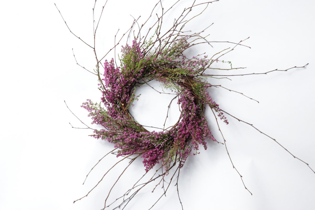 9" Heather Wreath Case of 6
