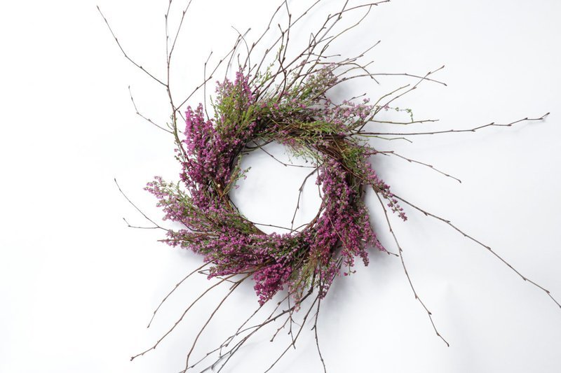 9" Heather Wreath Case of 6
