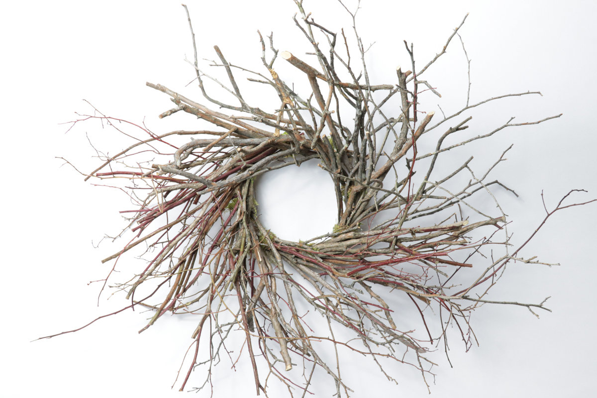 26" Super Chunky Blueberry Wreath Case of 4