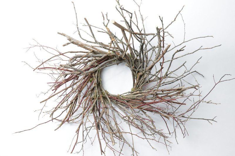 26" Super Chunky Blueberry Wreath Case of 4