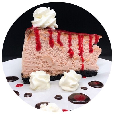 Dark Chocolate Raspberry Cheesecake