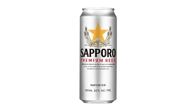 Sapporo, 500mL Tall Can (5.0% ABV)