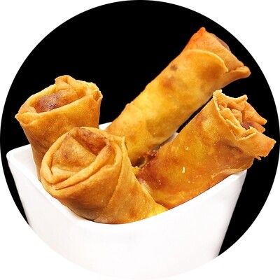 Veggie Spring Rolls (4pcs) (with sweet chili sauce) 🥬