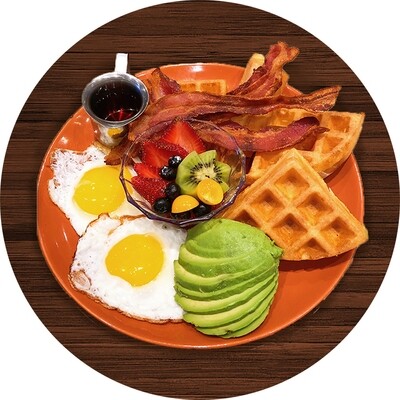 Breakfast at Tiffany's Waffle