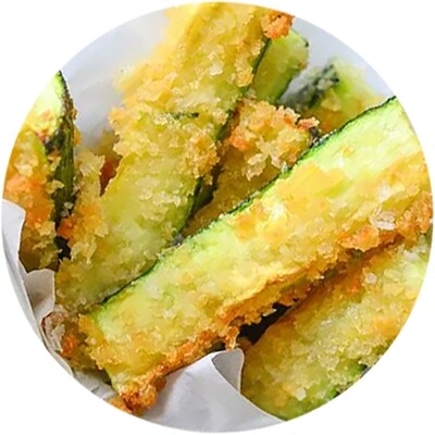 Deep Fried Zucchini Sticks (10pcs) (with ranch dressing) 🥬