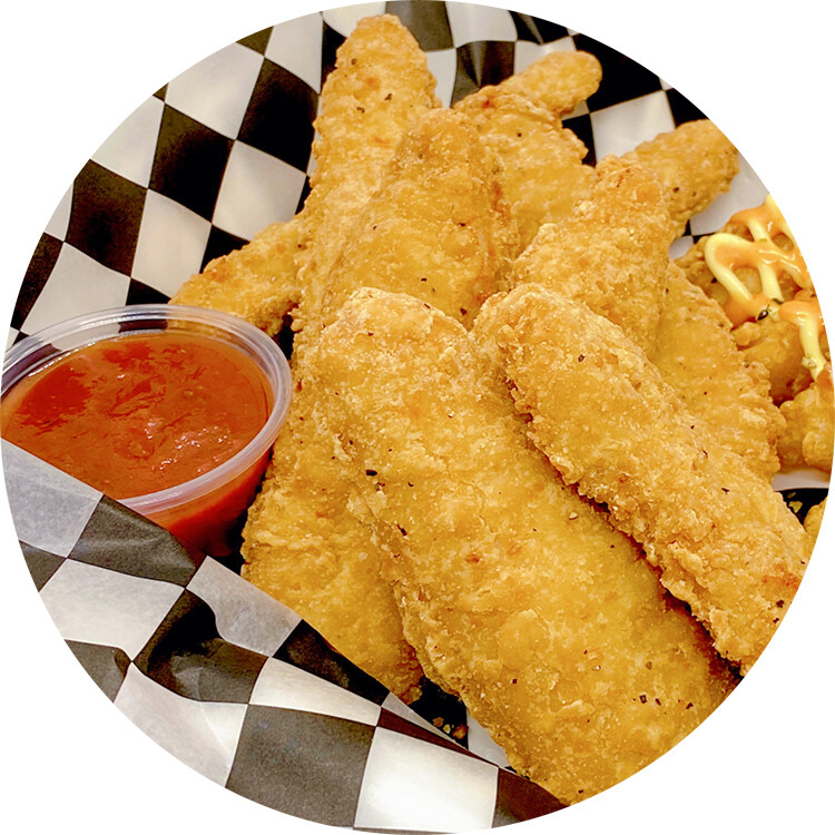 Chicken Strips with Dips