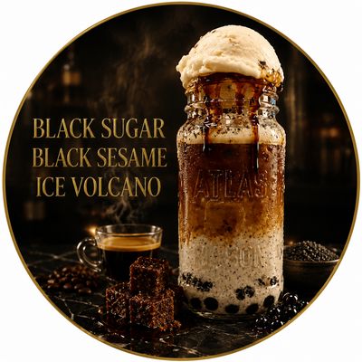 🏆 SIGNATURE- Black Sugar Black Sesame Ice Volcano 👍🏻