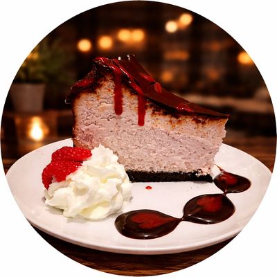 Dark Chocolate Raspberry Cheesecake