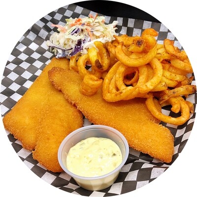 Two Pieces Fish &amp; Chips with Tangy Coleslaw