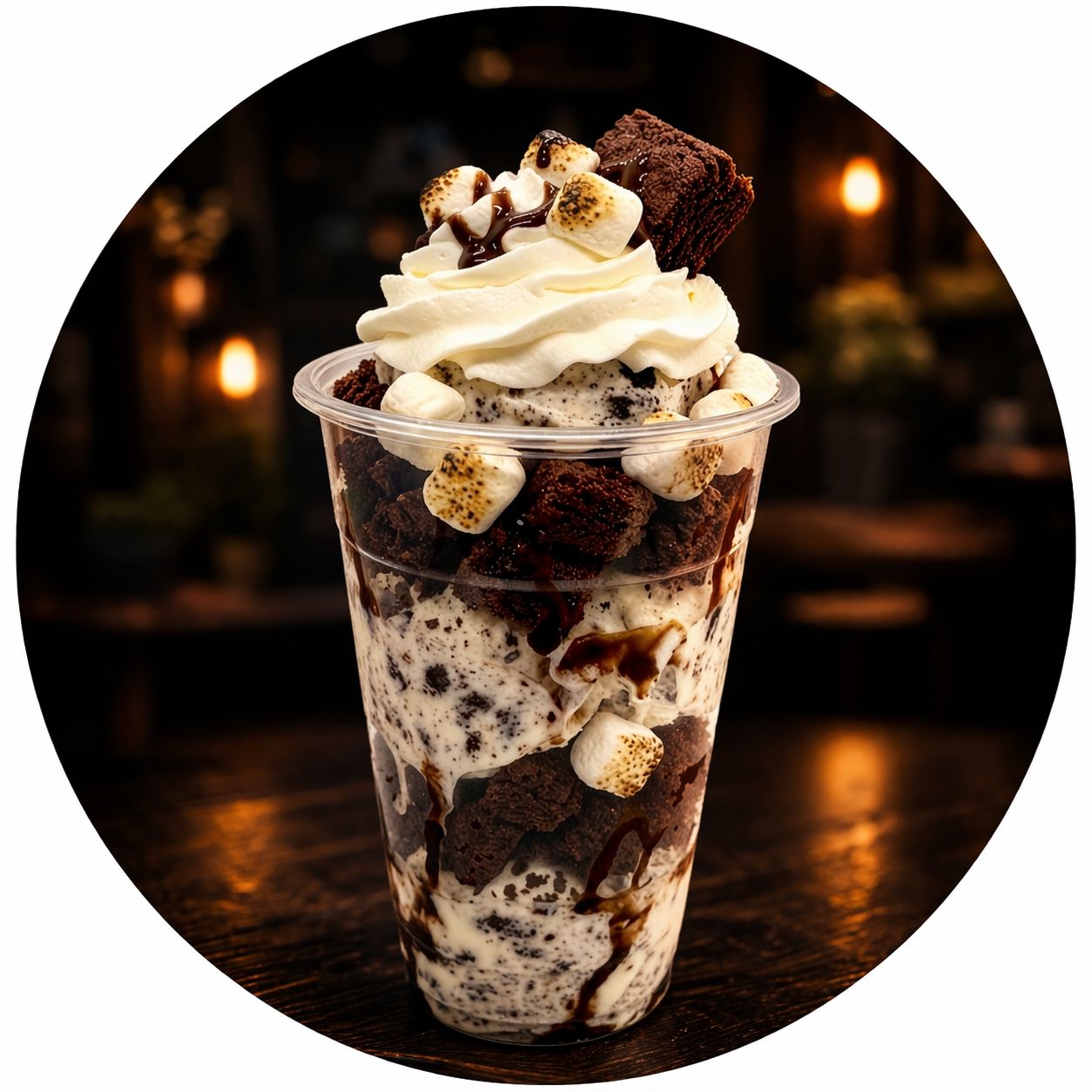 Cookies &amp; Cream Brownie Sundae Cup