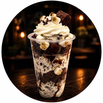 Cookies &amp; Cream Brownie Sundae Cup