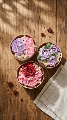 Floral Individual 4" Cheesecakes