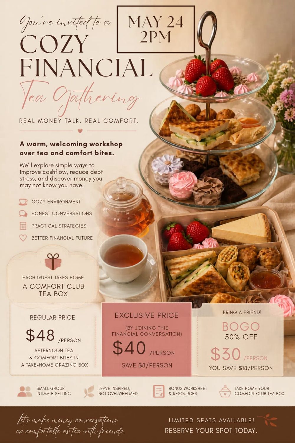 Cozy Financial Tea Gathering