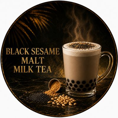 🏆 Top Seller - Black Sesame Malt Milk Tea