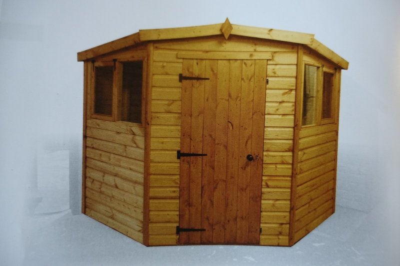 Woodside Stanton corner shed