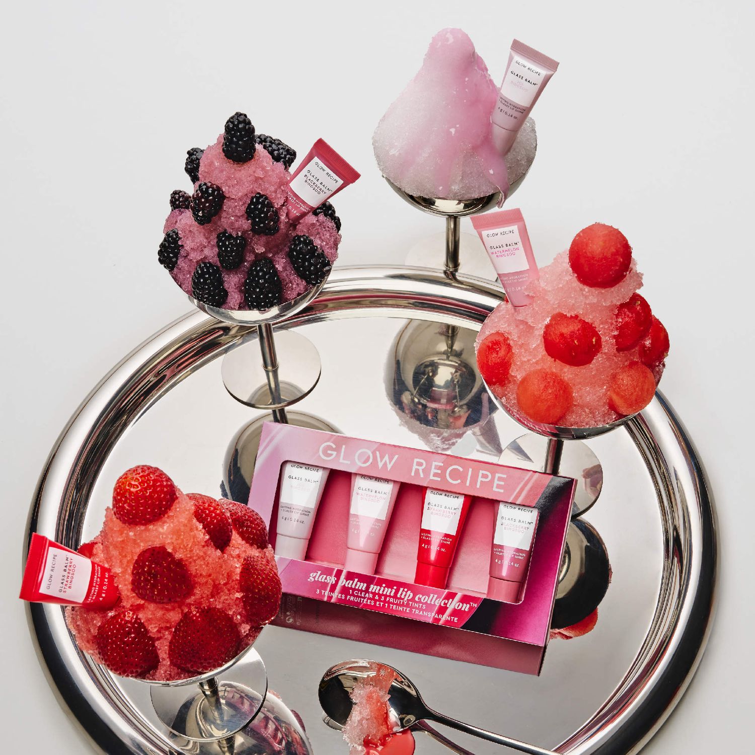 Glow Recipe  Mini Glass Balm Lip Collection Gift Set